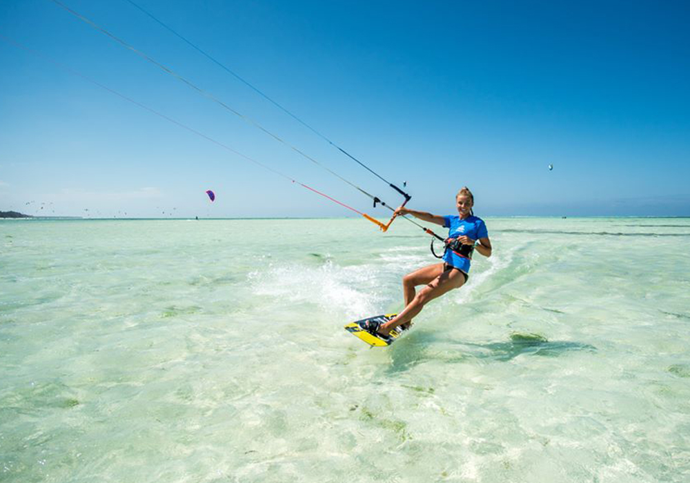 Kitesurfing in Zanzibar