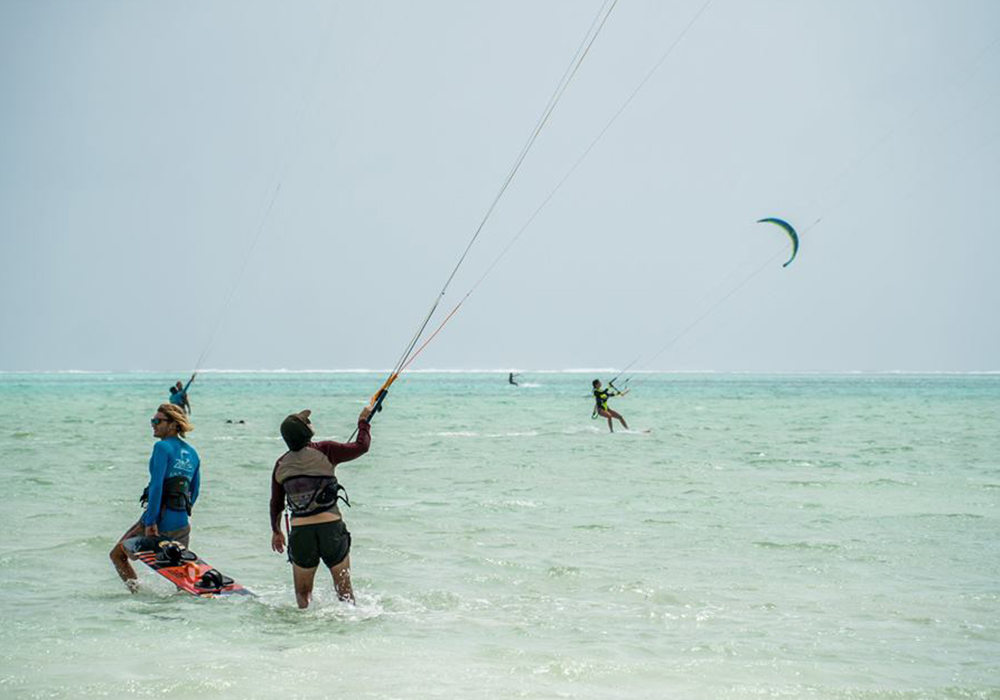 Kitesurfing in Zanzibar